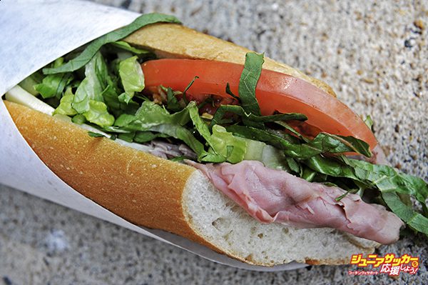 Washington, DC - July, 22: The rolling food truck Ficelle, which names its specialty sandwiches after famous artists, such as this roast beef sandwich named the "De Kooning" in Farragut Square, on July, 22, 2011 in Washington, DC. (Photo by Bill O'Leary/The Washington Post via Getty Images)